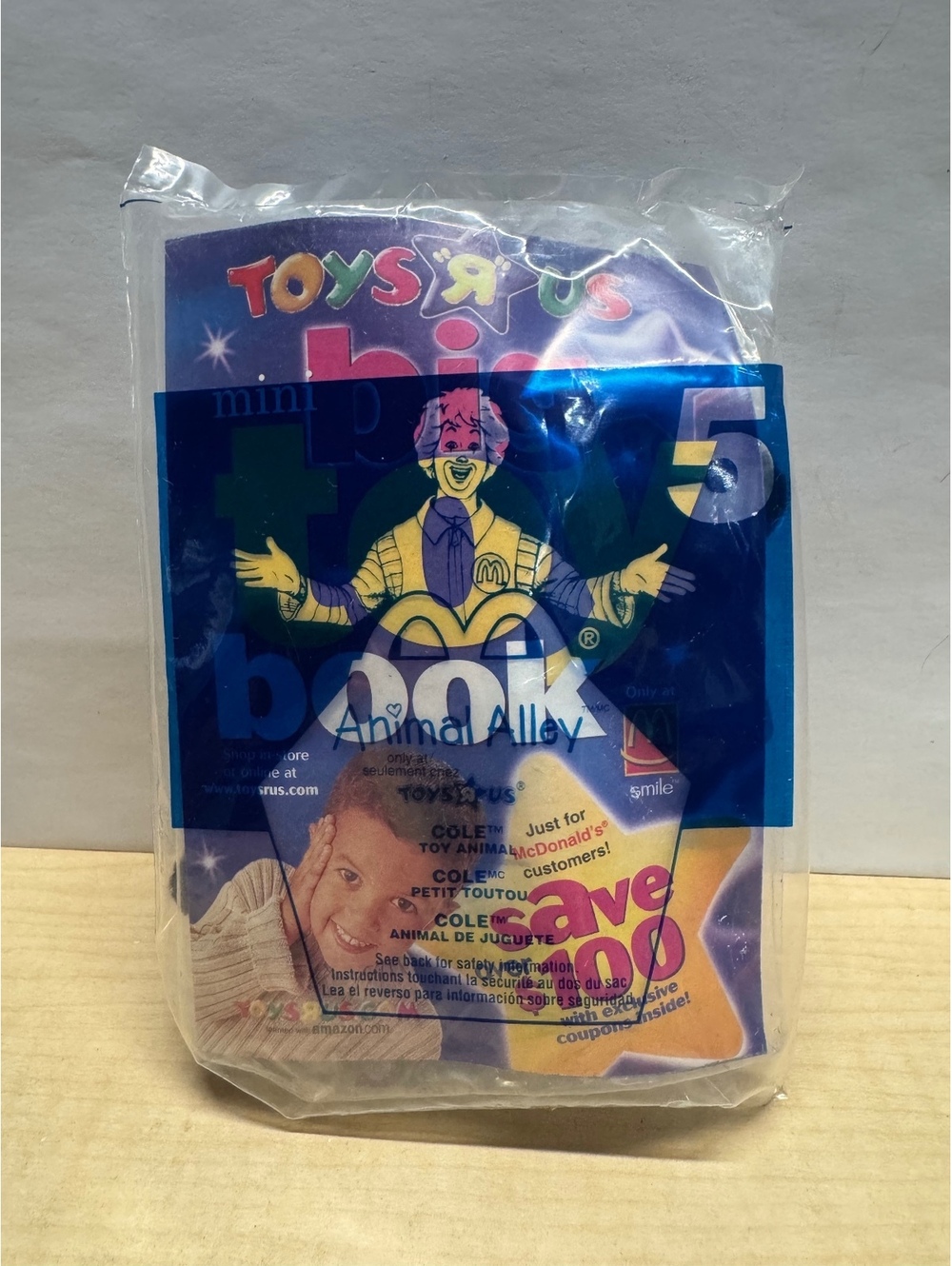 2001 McDonald's Animal Alley Toys R Us Toy #5 Cole NIB